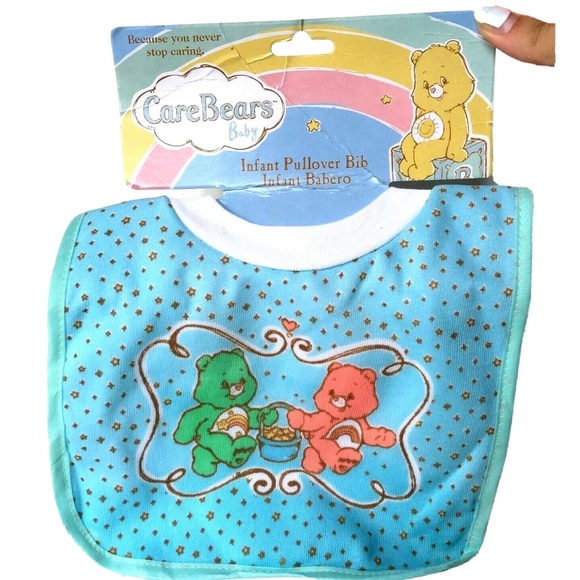 Care Bears Baby Infant Pullover Bib Wish Cheer Bear Wish Bear Girl Boy Pastel - Picture 8 of 12